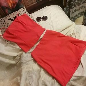 Vintage Coral skirt set